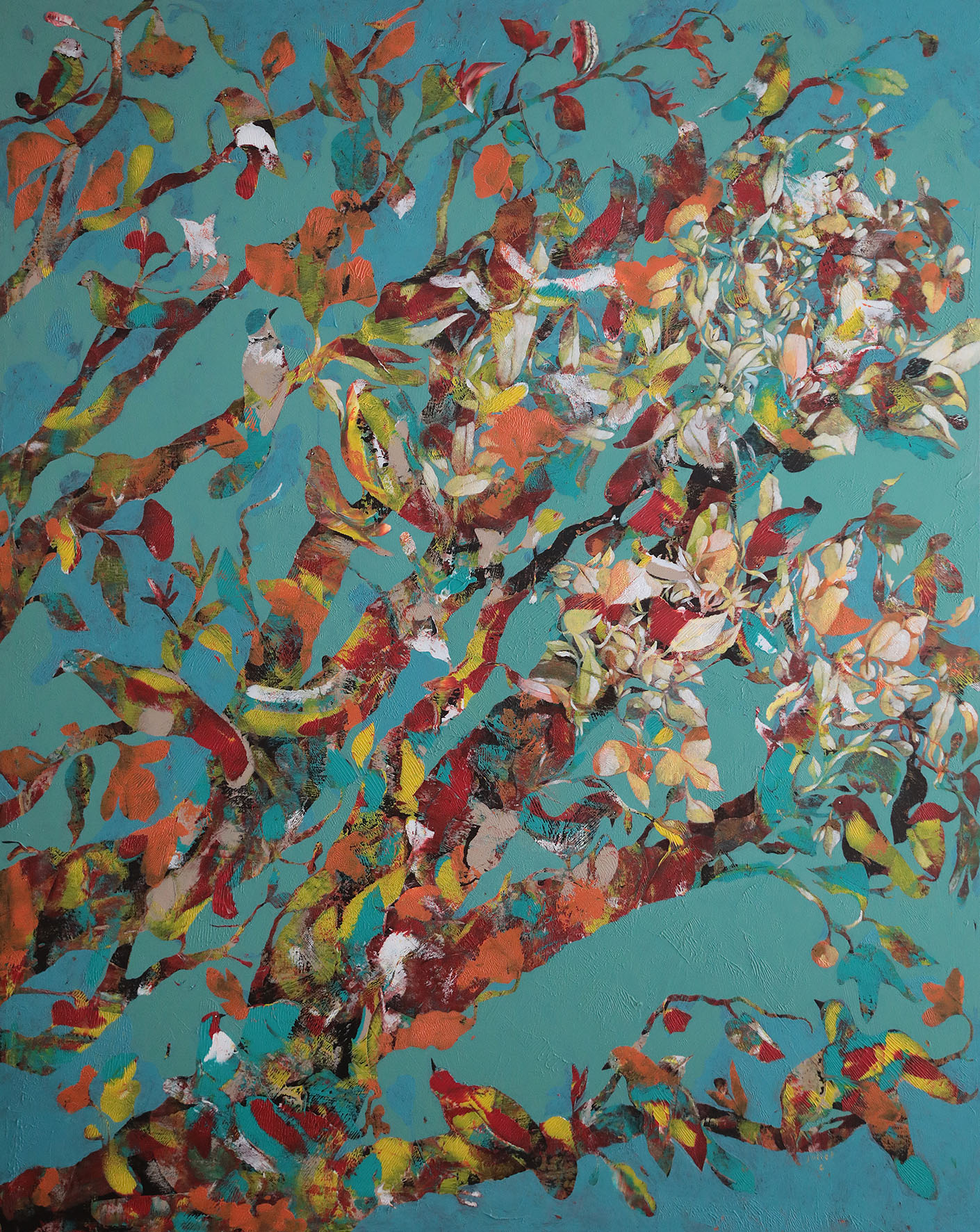 GÉNÉALOGIE - acrylique sur toile - 120X100 cm
