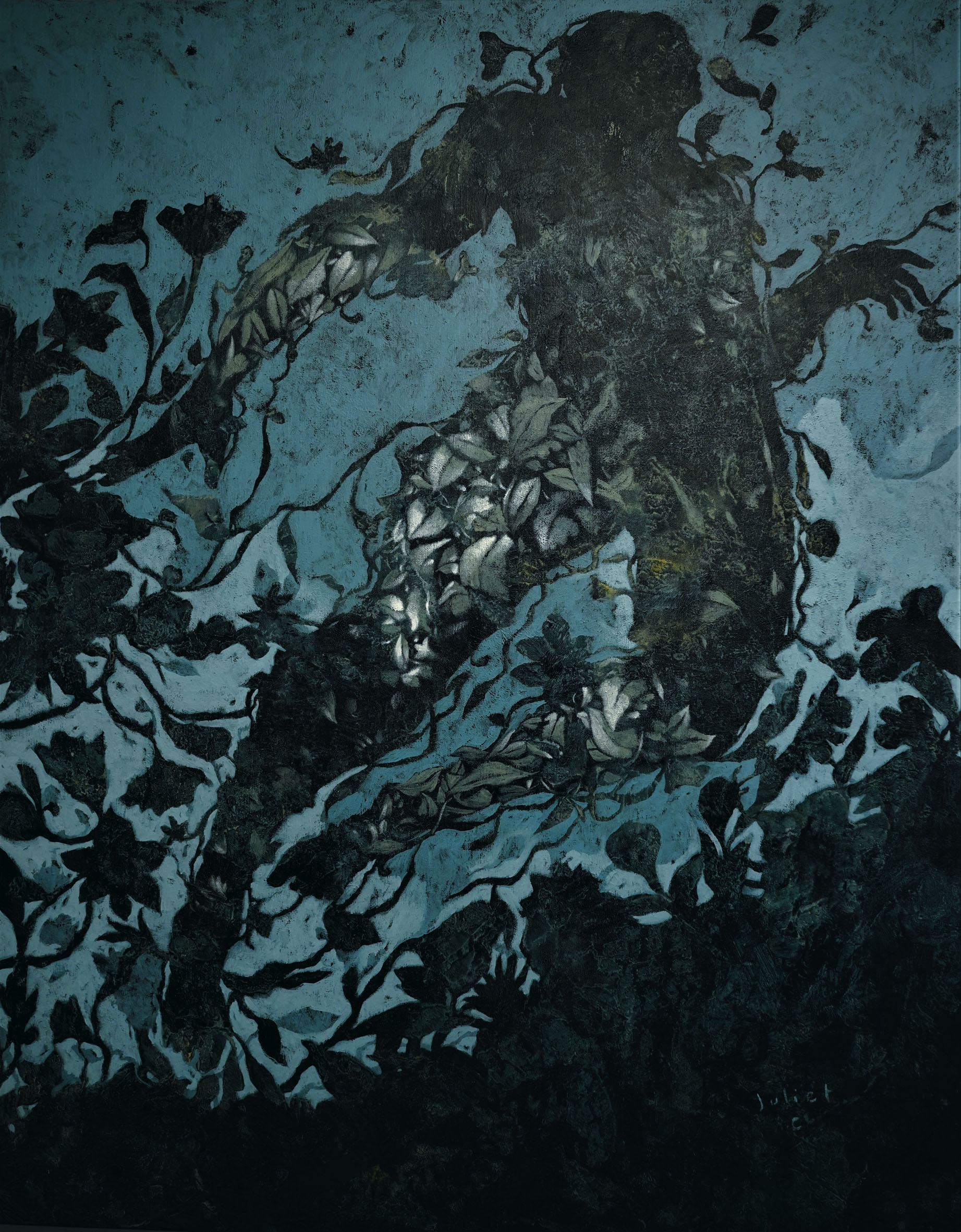 LE GRAND FAUNE - acrylique sur toile - 100X80 cm